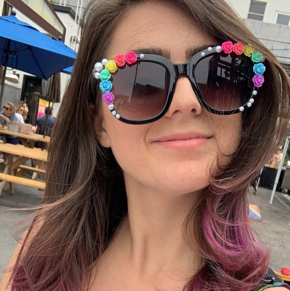 Custom Multi Colored Sunglasses EUC